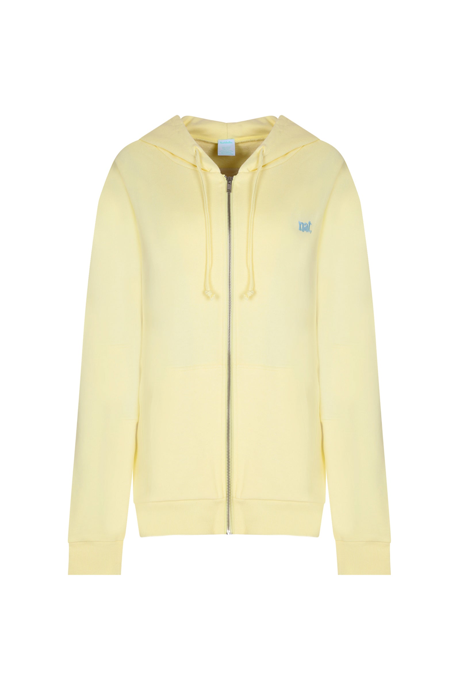 HOODIE ZIP NAT SS PASTEL YELLOW