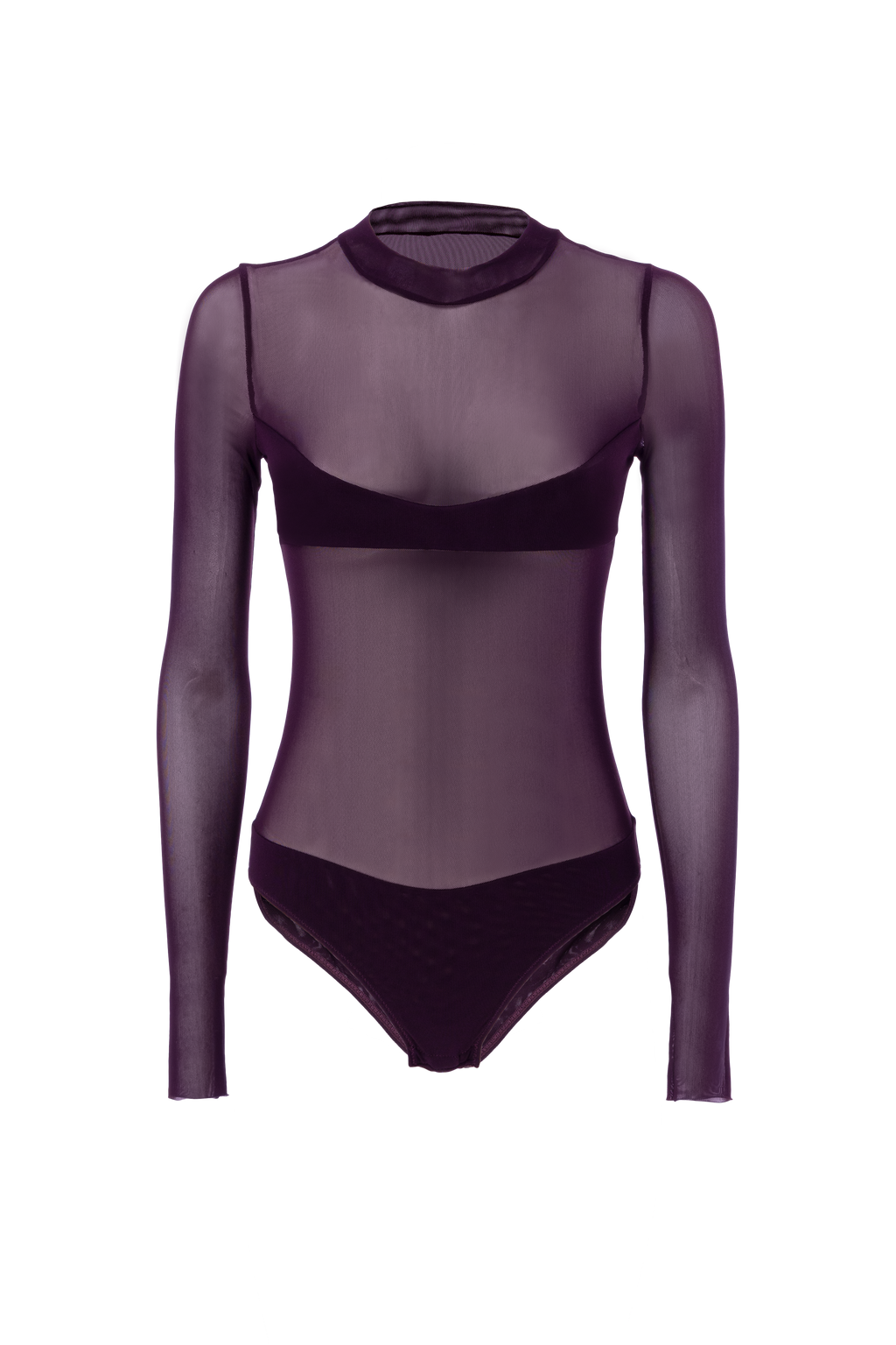 PURPLE TULLE BODYSUIT