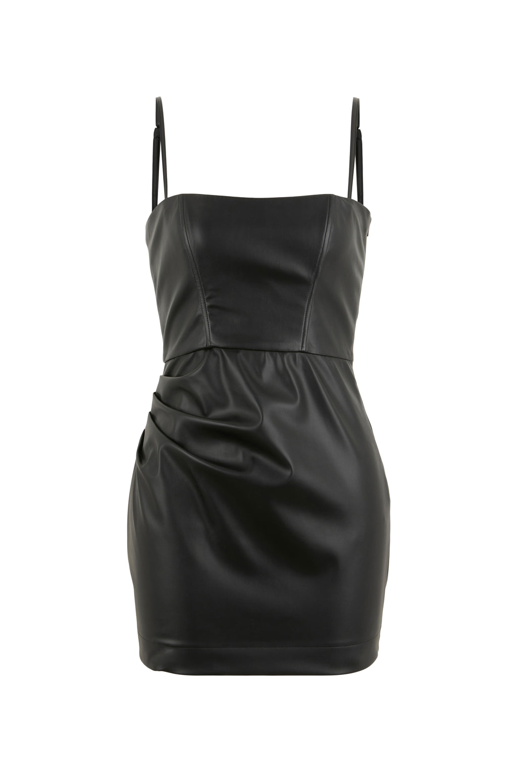 VESTITO DRAPPEGGIATO ECOPELLE