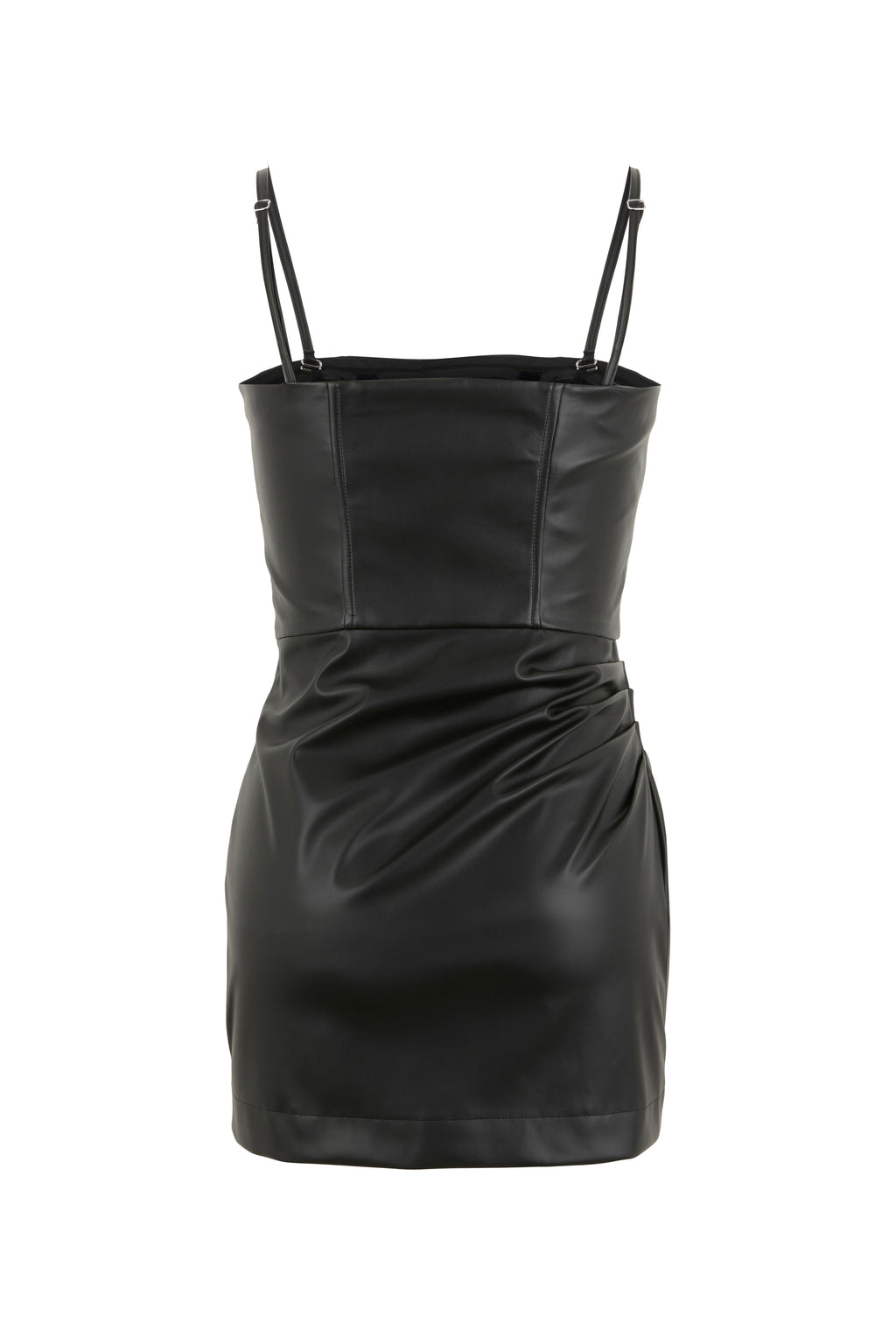 VESTITO DRAPPEGGIATO ECOPELLE