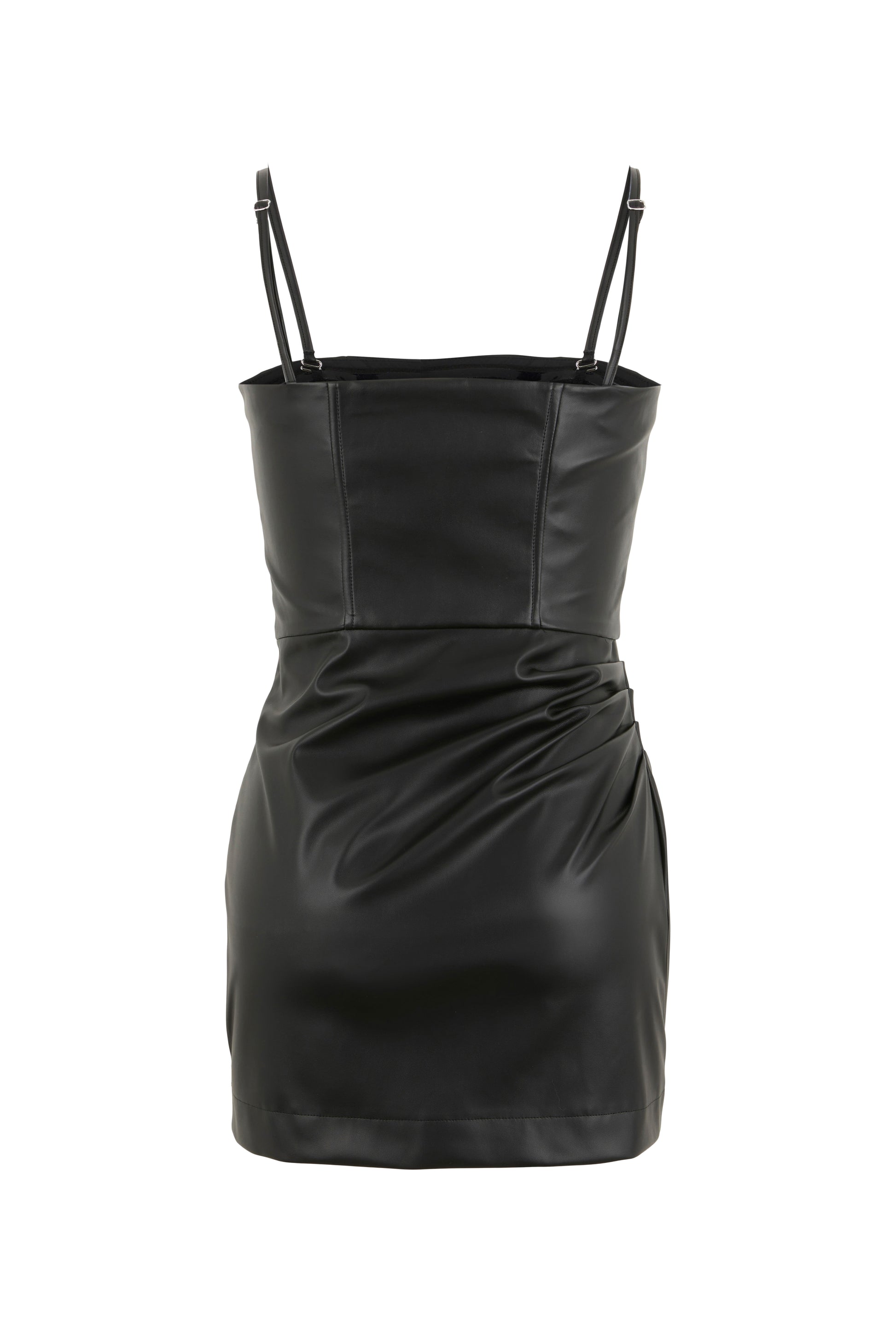 VESTITO DRAPPEGGIATO ECOPELLE
