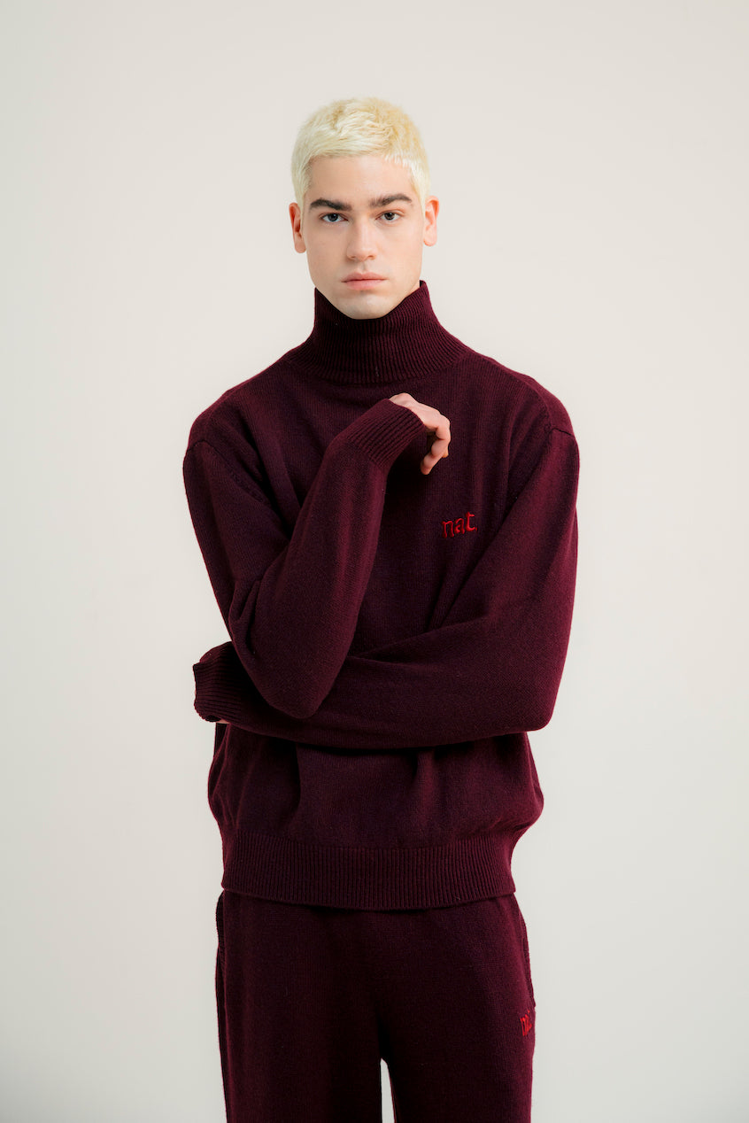 DOLCEVITA IN MAGLIA "NAT" BURGUNDY