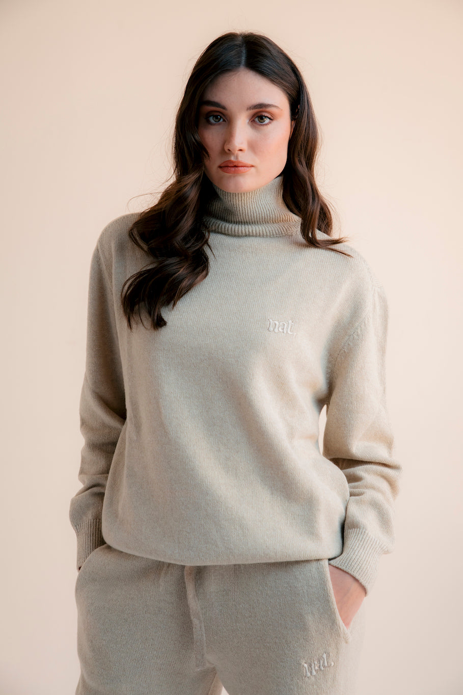 DOLCEVITA "NAT"  IN MAGLIA COLORE CREMA