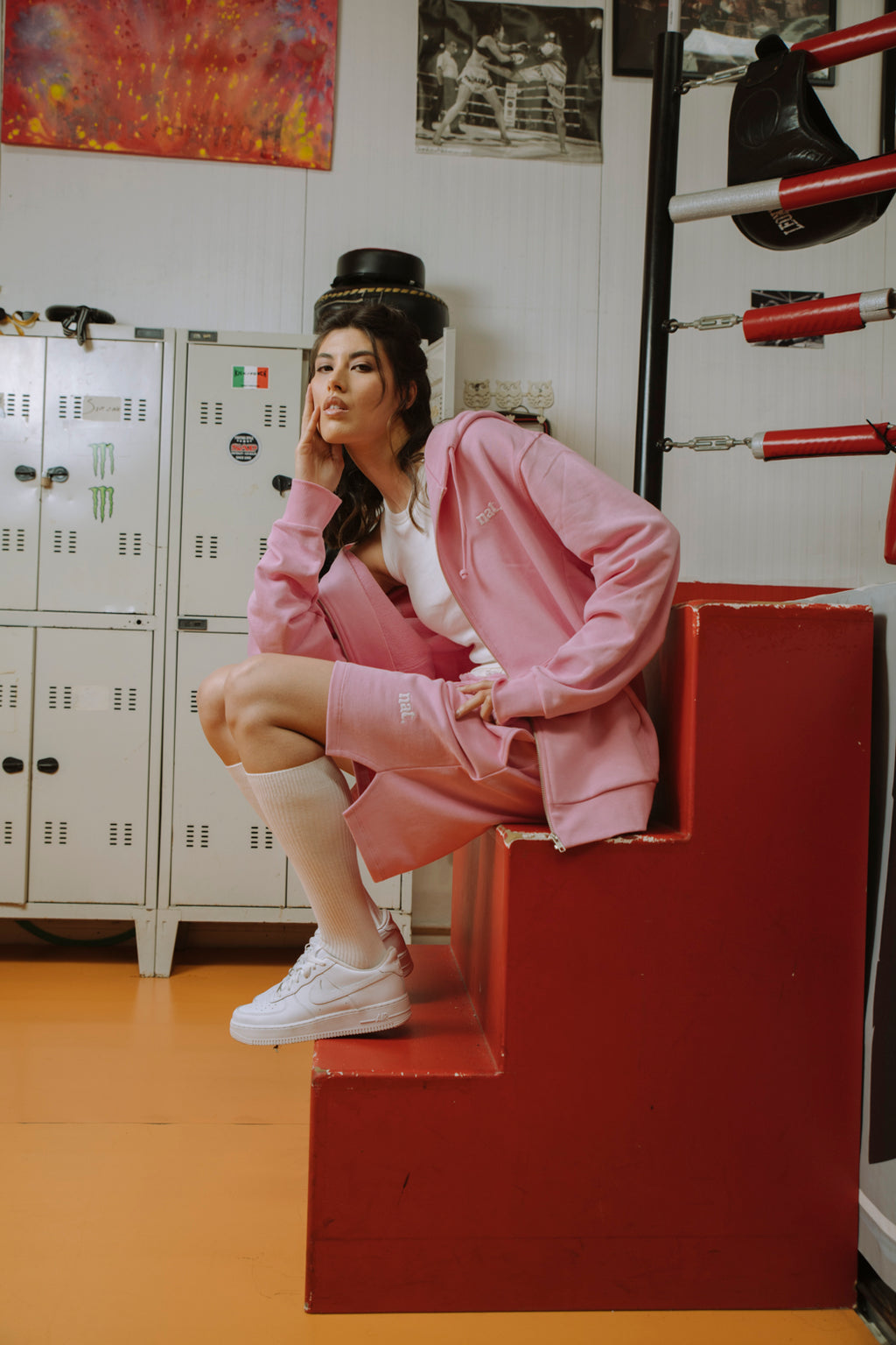 BASKET BOXER PINK BUBBLE