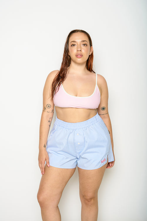 "NAT" STRIPED SHORTS