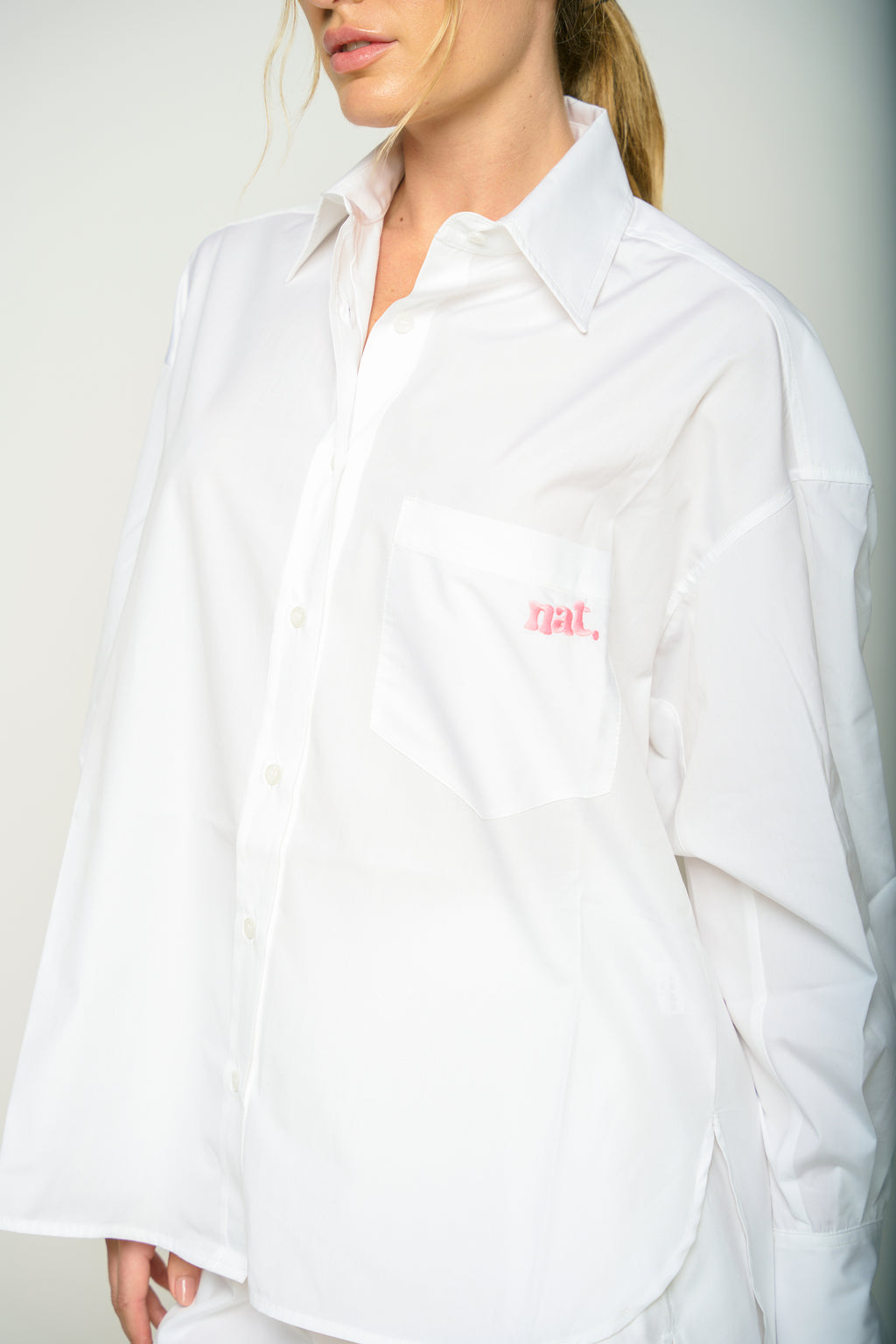 "NAT" WHITE SHIRT
