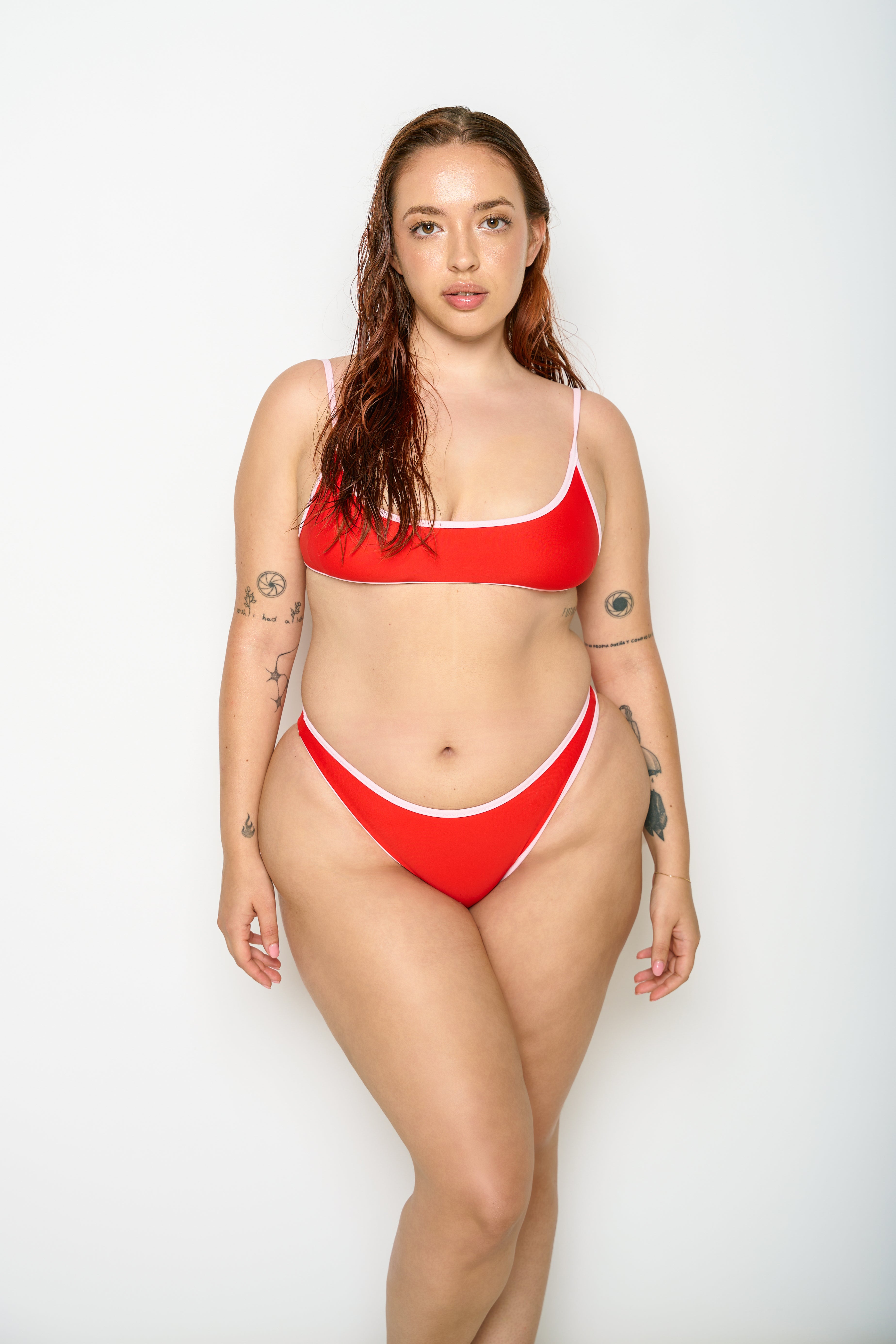 Not After Ten RED BRALETTE BIKINI TOP