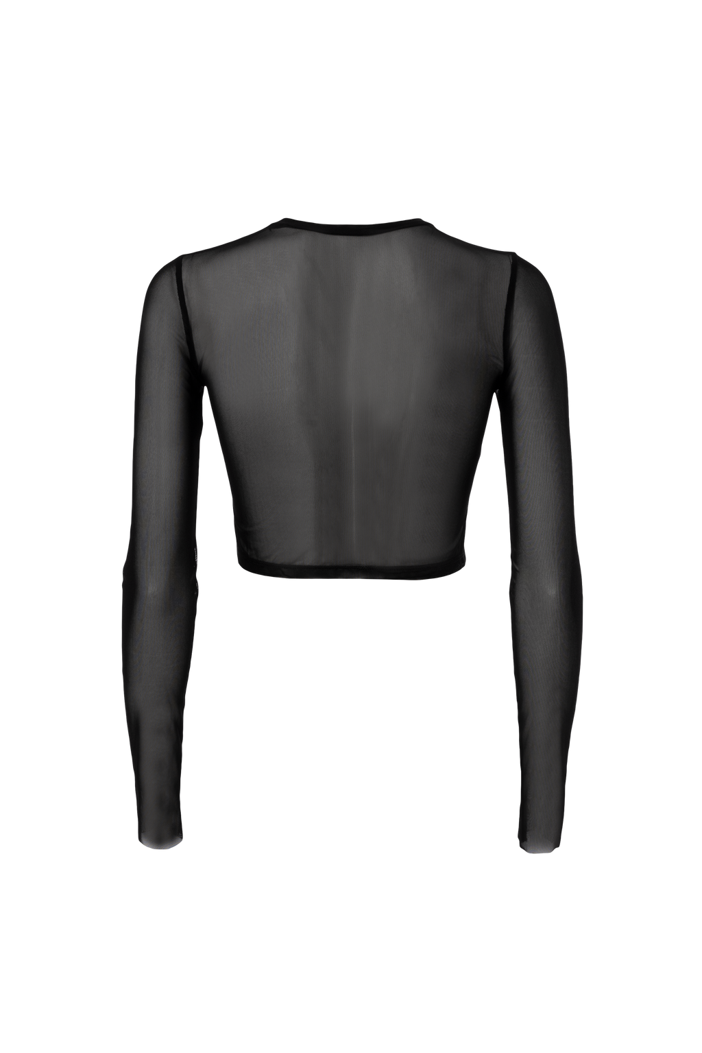 CROP TOP TULLE BLACK