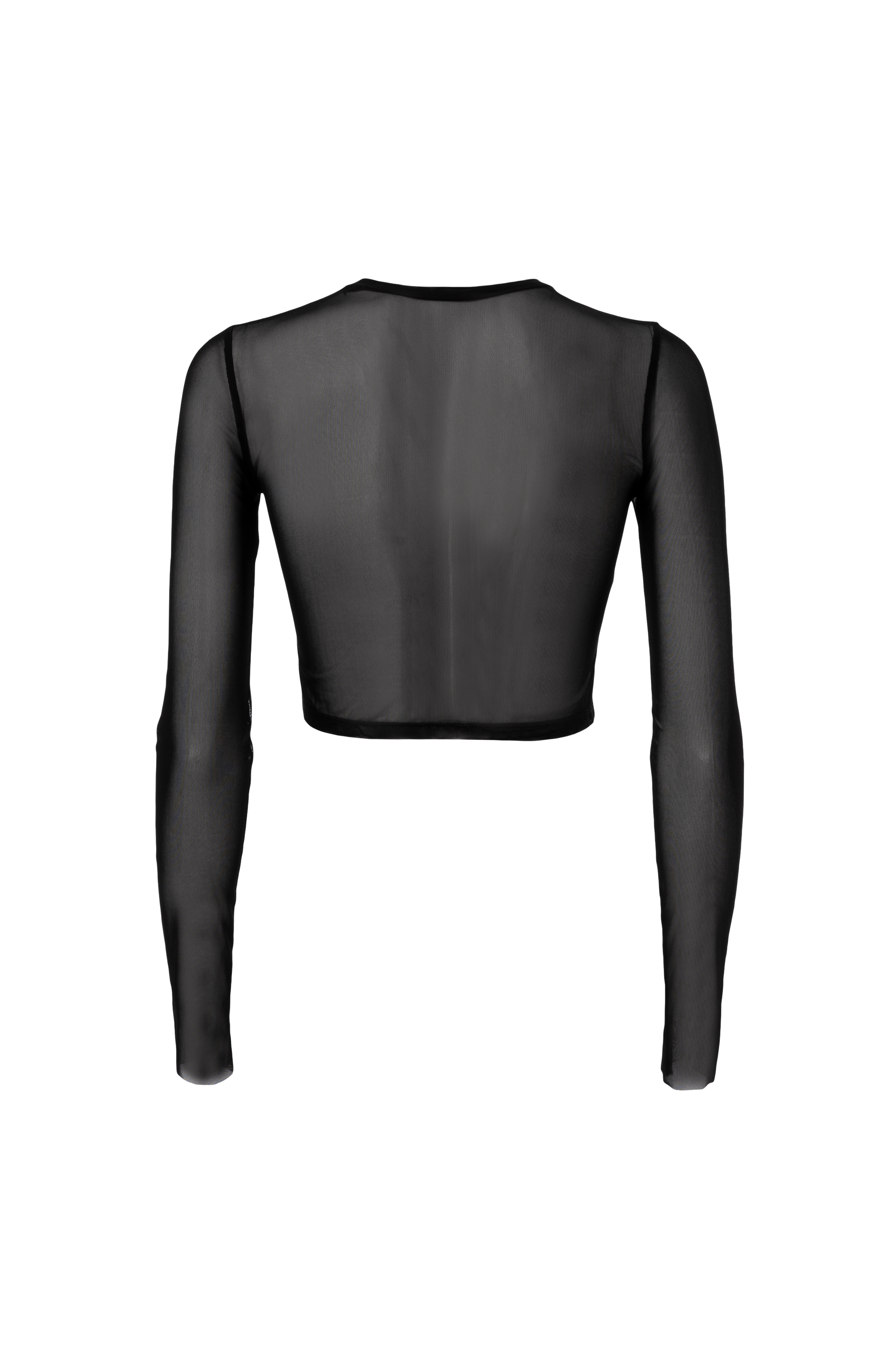 CROP TOP TULLE BLACK