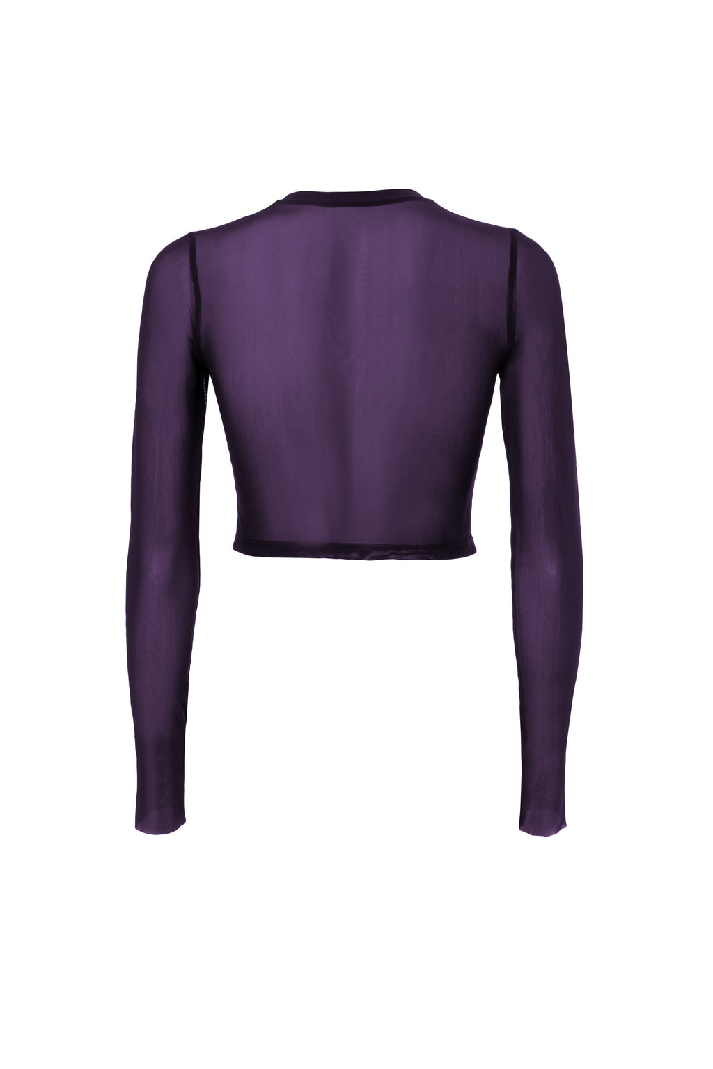 PURPLE TULLE CROP TOP